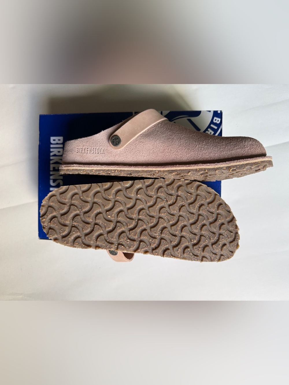 Birkenstock [38] Lutry Premium Suede Leather Sling Back Narrow Fit Light Rose